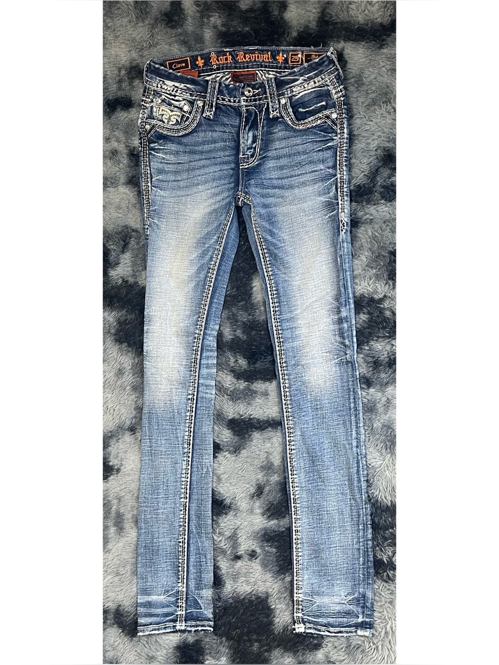 Rock Revival Clove Mid-Rise Straight Jeans